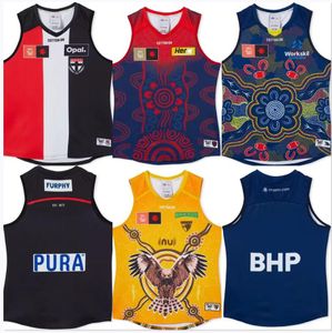 2024 2025 Afl Adelaide Crows Karnten Essendon Bombers St St Kilda Jersey Brisbane Fremantle Dockers Tank Gold Coast Suns Suns Hawthorn Vest Rules Рубашки