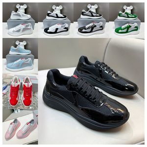 classic casual shoes america cup nylon outdoor sports shoes luxury mens shoes leather black white blue fashion breathable running mesh shoes