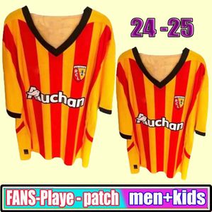 23 24 RC Lens Soccer Jerseys 2024 2025 Saint-Barbe Special Kakuta Openda 27 Ganago Sotoca Fofana Gradit Fortes Buksa Buksa Banza Poreba Football Shirts Men Kids Kids