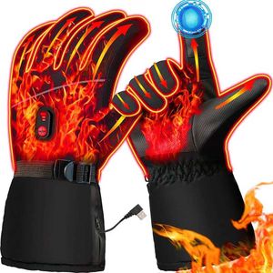 Спортивные перчатки на открытом воздухе электрические перчатки регулируемые перчатки с теплыми руками для катания на коньках Q240525