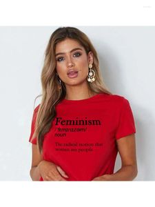 Camisetas femininas 2024 Feminismo Definição Tumblr Moda Moletom Do Shirt Feminist 80s 90S Girls Aesthetic Art