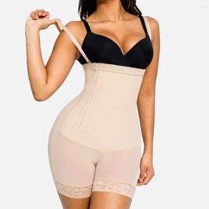 Damen Shaper Tummy Control Shapewear Side Reißverschluss Körper Shaper für Frauen fester Fajas -Body -Gürtel mit Bullen