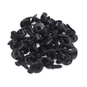 100pcs 8 mm plastikowe nity Połączce Surbus Sur Cur Bumper Black Nit CAR CLIPS dla Toyota Focus Kia Nissan Yamaha