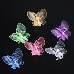 12-48PCS Garden 6 Colors Butterfly Orchid Clips Plant Clamps for Support Flowers Vine Climbing Plastic Ornamental Decoration