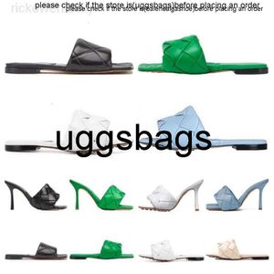 أحذية Bottegaa Botega Shoes 2023 Lido Designer Sexy Slides Flat Slides Flatals Woven Women Slippers Intrecciato Nappa Square Sules Shoes Ladies Wedding 34-40