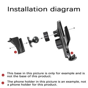 Biltelefoninnehavare för Nissan X-Trail T31 2008 2009 2012 2012 2012 2012 Fast Bracket Base Special Car Mobile Phone Mounts