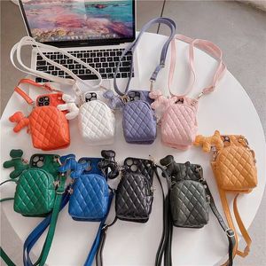 Phone ases designer New iPhone13 phone case Strap Crossbody Card Bag 14pro Deodorant leather removable protective case