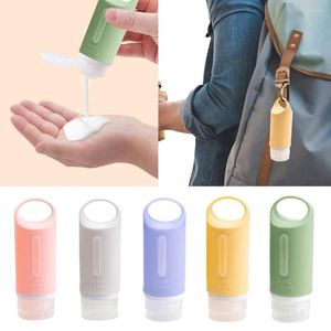 Storage Bottles 60/90ML Silicone Refillable Portable Squeeze With Hole Lotion Container Large Capacity Shampoo Sub-Bottling Travel