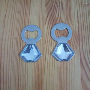Party Favor 50 PCS Diamond Ring Crystal Bottle Opener India Wedding Favour With Gift Box Elegant Bachelorette