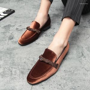 Casual Shoes Fashion Suede Leather Slip-On Mens Classic Pointy Toe Moccasins High-End Loafers Big Size 48 Zapatos Hombre