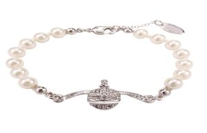 Braccialetti di fascino SATURN STURATO DI SATURN Bracciale per Pearl Queen con logo Aragosta Designer Banghi di lusso Cjeweler Bijoux per uomo Womens4785069