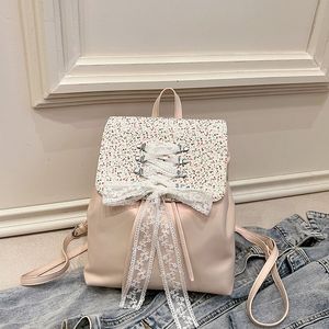 Original Ballet Style Cute Backpack 2024 Spring/Summer New Unique Design Princess Style Handheld Outgoing Small Backpack