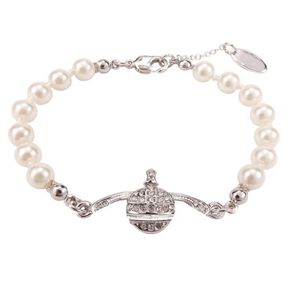 Bracelets de charme Saturn camada pérola rainha da rainha com logotipo lagosta gabinete designer de pulseiras de luxo cjeweler bijoux para homens womens5603387