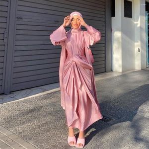 Ethnic Clothing Kaftan Kimono Abaya Dubai Turkey Islam Arabic Muslim Sets Modest Dress Abayas For Women Robe Longue Femme Ensembles