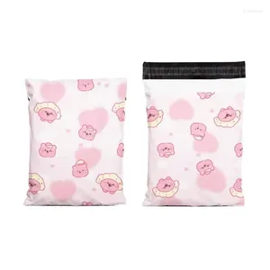 Gift Wrap Cartoon Cute Pink Envelope Customizable Sending Package Mailing Bags To Pack Products Small Business Supplies Letter