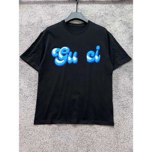 ファッションデザイナーヒップホップサマーメンズTシャツレディースTシャツマンスタイリストティーギロチンベアパームプリント半袖切り捨てられたベア