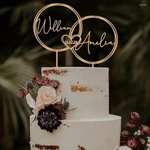 Fontes de festa personalizado rústico bolo de casamento topper boho noivado praia toppers aniversário nome decoração personalizada