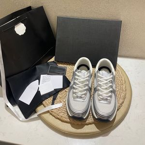 Designer kvinnor sneakers semester skor läder mesh sömmar material 3,5 cm tvåfärgade plattformskor sneakers tennisskor löparskor avslappnad stil