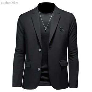 S-5XL Spring och Autumn New Men's Slim Business Casual Suit Korean Version Anti-Wrinkle Non-Iron 2023 Plus Size Jacket Pure Cotton 7C06