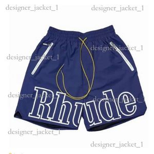 Designerskie męskie spodenki letnie modne spodnie plażowe Mężczyźni High Quality Street Wear Red Blue Black Purple Spodnie Mesh Dripstring Rhude Shorts 92be