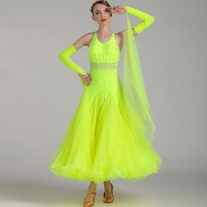 Стадия ношения бальные платья танцевальные платья для танцев с блестками вальсные платья одежда Tango rumba костюм 256 г