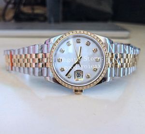 36mm UNissex Watches Men Cal.3235 Automático Bolandoso Diamond Watch Ladies Ladies Amarelo Jubileu de ouro Homens Mã