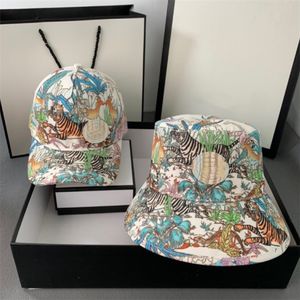 Designers de moda Chapéu de balde Tiger Print Baldes Hats Hats de alta qualidade Viseira de sol. Captos de beanie Casquettes 2022 252k