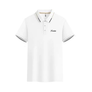 Mens Golf Classic Classic с короткими рукавами летние топ -повседневная футболка с пряжкой большая S4XL Высококачественная рубашка Polo Pryned Polo 240527