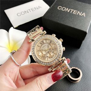 6758DSJ New fashion small dial watch three eyes ladies factory direct sales CX200723 286p