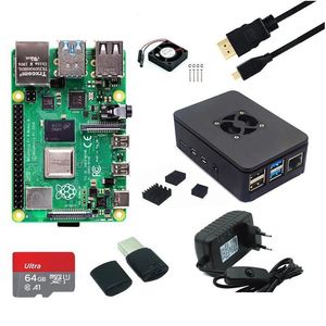 Mice Original Raspberry Pi 4 8Gb 2Gb 4Gb 1Gb Ram With Abs Case Power Supply Adapter Aluminum Heat Sink For Model B Pi4 Drop Delivery Dhyhu