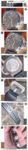 Paneraiiy Högkvalitativ automatisk klockor Män lyxigt Real Leather Band Lumino Series Titanium Automatisk mekanisk klocka för män PAM00351
