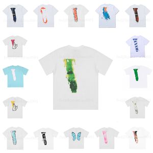 T Shirt Tasarımcı Tişörtler Grafik Tee Giyim Giysileri Yenilikçi Kumaş Sokak Graffiti Göğüs ve Arka Harfler Folyo Baskı Vintage Kısa Kollu Gevşek Boyut S-XL