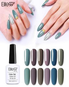 Elite99 10ml Vanilla Gray Color Nail Art Gel Polish Semi Permanent UV Gel For Nail Soak Off Nails Lacquer Hybrid Polish2931988