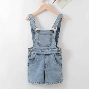 Overalls Rompers Citgeett Baby Boys and Girls Denim bib blue pants tight fitting jumpsuit fashion cute summer vest clothing WX5.26