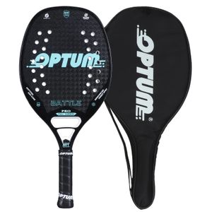OPTUM BATTLE 12K Carbon Fiber Rough Surface Beach Tennis Racket With Cover Bag 240522