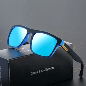 Óculos de sol Moda Classic Square Polarized Brand Design Men Women Sport Outdoor Ladies Sun Glasses UV400 GOGGLE GAFA DE SOL 190E