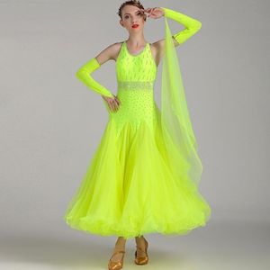 Scene Wear Ballroom Gown Dance Competition Dresses for Dancing Sequin Waltz Dress Clothing Tango Rumba Costume 278b