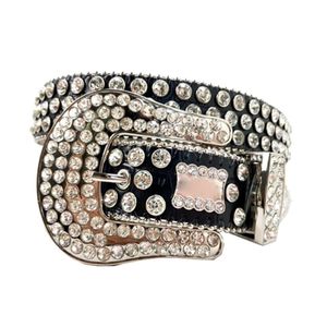 Olika nyanlända BBSimon Custom Belt Buckle Rhinestone Designer Belts 201h