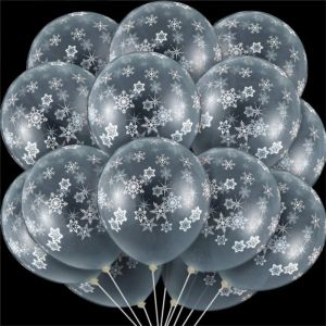 10 pezzi di natale per il nuovo anno di neve grottati palloncini in lattice festa di compleanno per la festa decorativa blu palloncini di neve blu