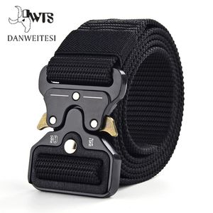 DWTS Men Belt Male Tactical men's belt military Canvas Belts big size Outdoor Tactical Military Nylon Belts Army ceinture 201117 281y