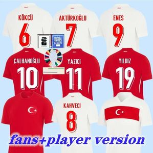 2024 Turkiye Soccer Jersey Euro Cup Turkey National Feeld Home Demiral Kokcu Yildiz enes Calhanoglu Kids Kids Kit