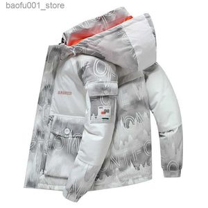 Men's Down Parkas 90% White Duck Down Winter New Men Down Jacket High Quality Thick Warm Hooded Thicken Parka Coat Casual Overcoat Pockets Jacket Q240527