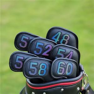 Golf Wedge Cover Magnetic Buckle Golf Headcover Waterproof PU Leather Golf Cover 48 50 52 54 56 58 60 Golf Club accessories 240430