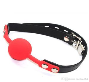 BDSM Silicone Ball Gag Borda Borda Gags Brandage Gearning Flerting Sex Toys Products para seu XLY3668940