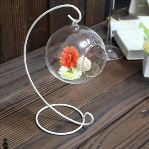 Decorative Figurines 2024 Creative Hanging Glass Ball Vase Flower Plant Pot Terrarium Container Home Office Decor