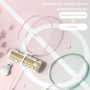 5U Badminton Racket Professional Super Light Tipo offensivo Ultra 100% Full Carbon Profession Badminton Training 240527