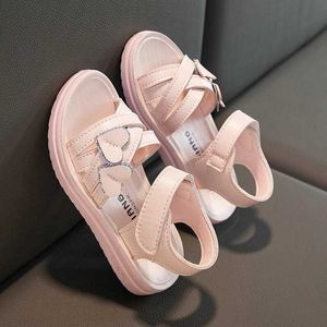 Sandals New Fashion Summer Cool High Quality Beach Childrens Shoes School Leisure Designer Princess Girls Free Delivery d240527
