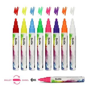 CAYON PILEERS BOLD 6mm Suggerimento 8 Vibrazione/marcatura a gesso rosa Adesivo reversibile a base d'acqua cancellabile adatto a bambini e adulti di lavagna in vetro WX5.23