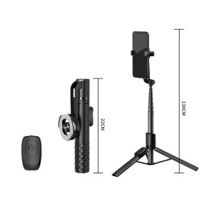 1.24m Wireles Manyetik Taşınabilir Selfie Stick Tripod Cep telefonu için uzaktan kumandalı iPhone 14 13 12 Huawei Samsung için Pro Max