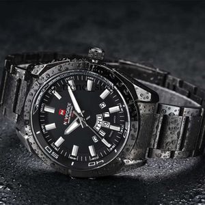 Naviforce Men Designer Watch Sport Fashion Men's Stainless Steel Watches 30m防水日豪華な腕時計Relogio Clock Timepiece Watches971